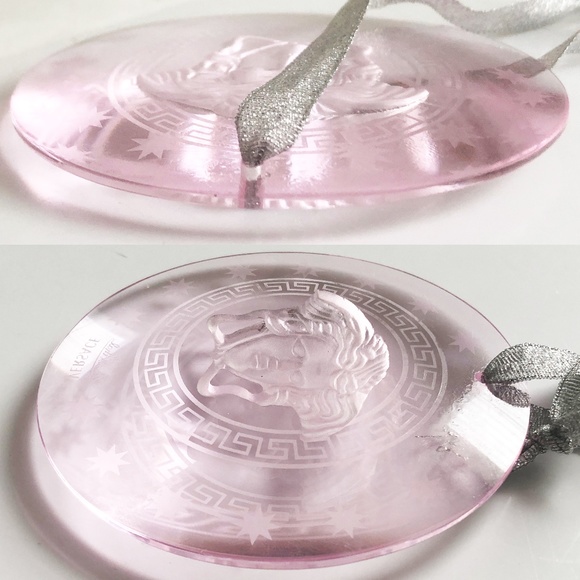 Rosenthal Versace Medusa Ornament Pink Crystal Ornament Home Decor - Picture 7 of 8